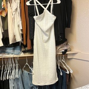 Zara white dress large